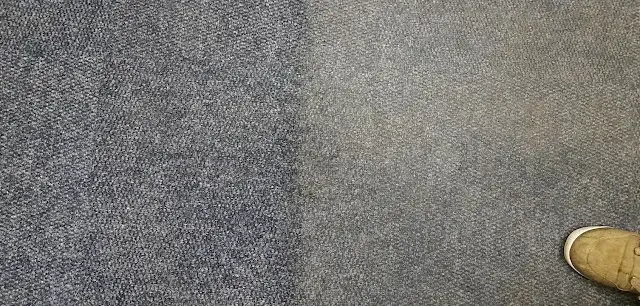 Fitted carpet cleaning before and after in a Somerset West home