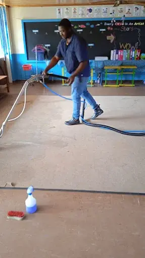 Fitted carpet cleaning before and after in a Somerset West home