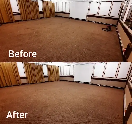Fitted carpet cleaning before and after in a Somerset West home