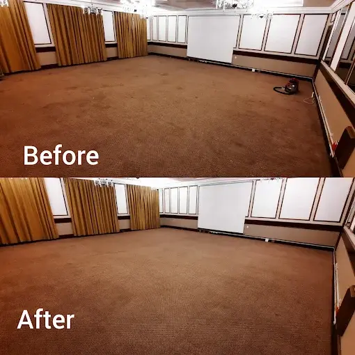 Fitted carpet cleaning before and after in a Somerset West home