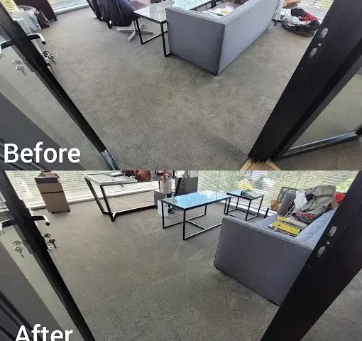 Fitted carpet cleaning before and after in a Somerset West home