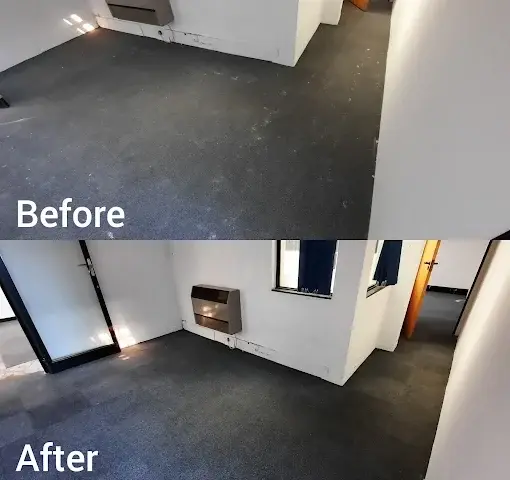 Fitted carpet cleaning before and after in a Somerset West home