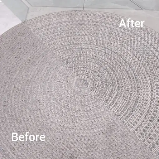 Fitted carpet cleaning before and after in a Somerset West home
