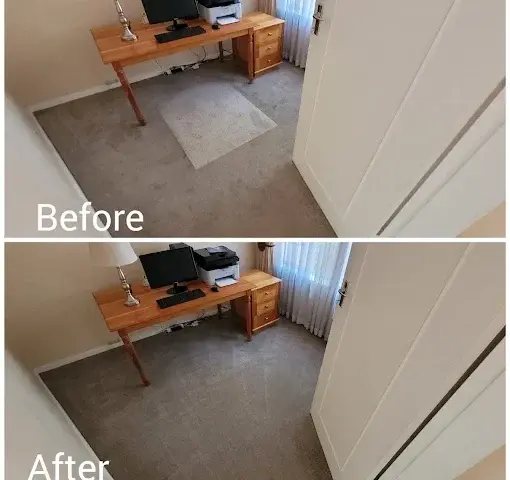 Fitted carpet cleaning before and after in a Somerset West home