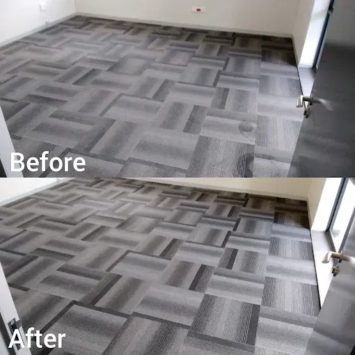 Fitted carpet cleaning before and after in Dorhill, Somerset West