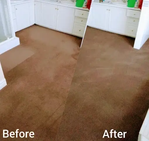 Fitted carpet cleaning before and after in Fairview Heights, Somerset West
