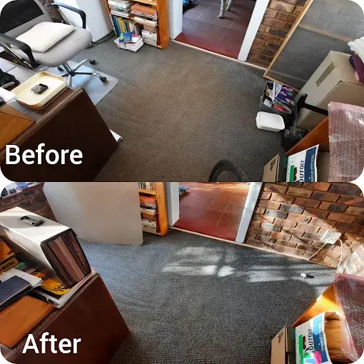 Fitted carpet cleaning before and after in Jonkershoogte, Somerset West
