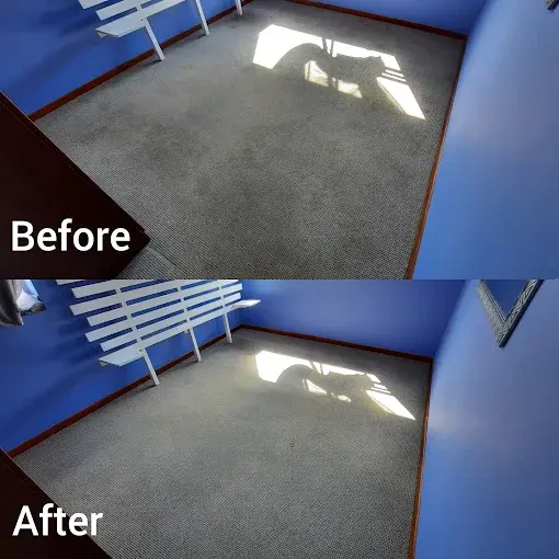 Fitted carpet cleaning before and after in Kalamunda, Somerset West