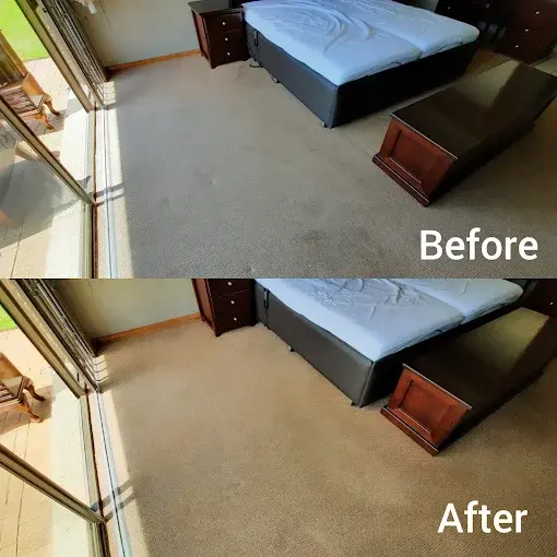 Fitted carpet cleaning before and after in La Sandra, Somerset West