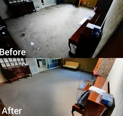 Fitted carpet cleaning before and after in Lynn's View, Somerset West