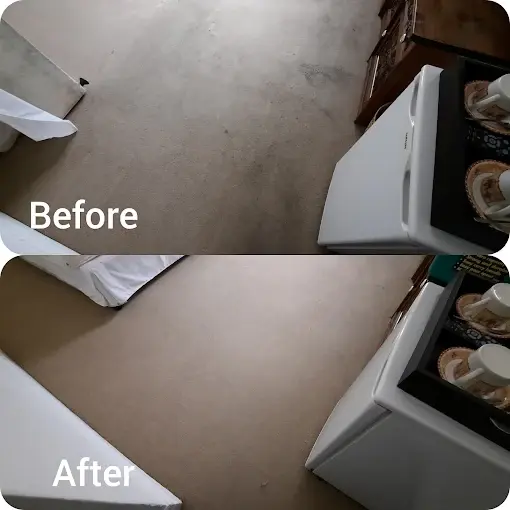 Fitted carpet cleaning before and after in Monte Sereno, Somerset West