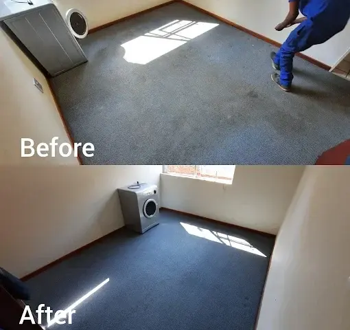 Fitted carpet cleaning before and after in Paardevlei, Somerset West
