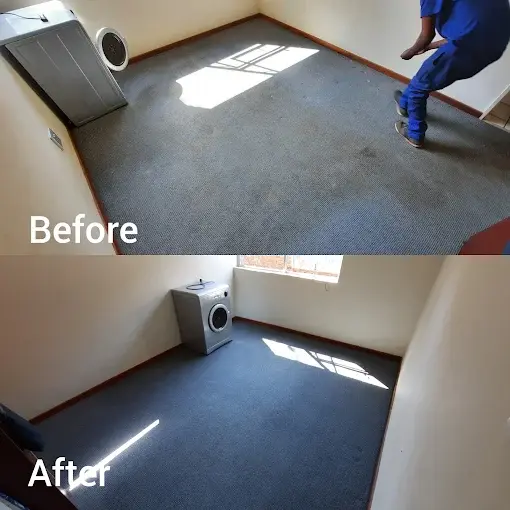 Fitted carpet cleaning before and after in Paardevlei, Somerset West