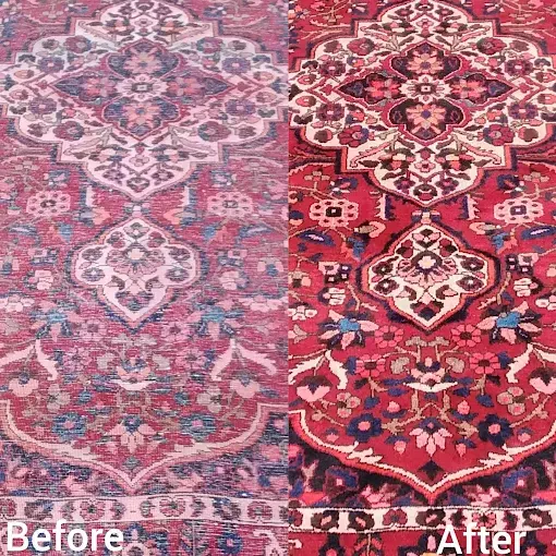 Persian rug cleaning before and after, professional rug cleaning in Somerset West